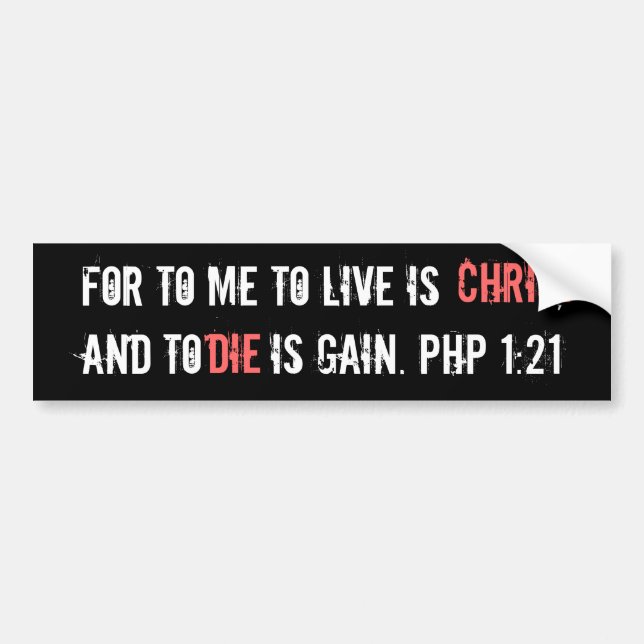 Autocollant De Voiture Bumperstickers chrétien (Devant)