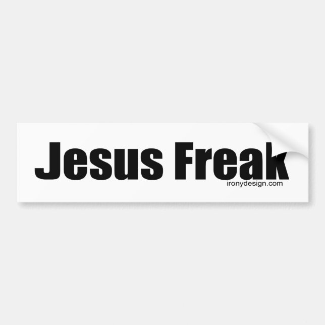 Autocollant De Voiture Bumperstickers Jesus Freak (Devant)