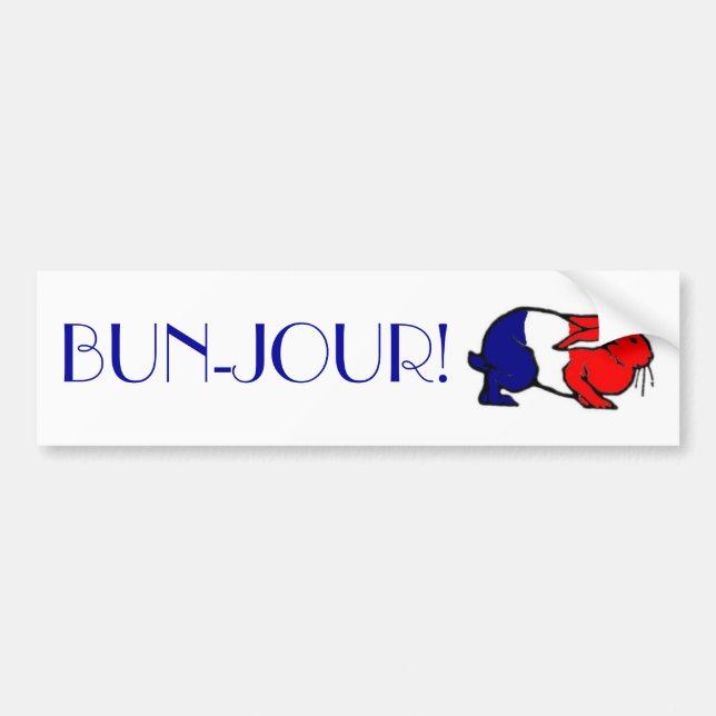 Autocollant De Voiture BUN-Jour ! (Devant)