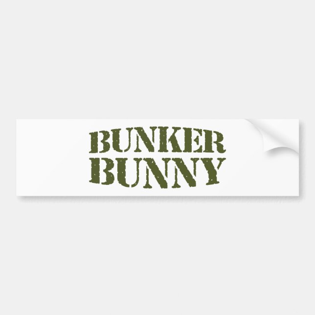 AUTOCOLLANT DE VOITURE BUNKER BUNNY (Devant)