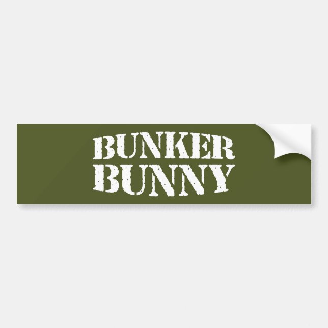 AUTOCOLLANT DE VOITURE BUNKER BUNNY (Devant)