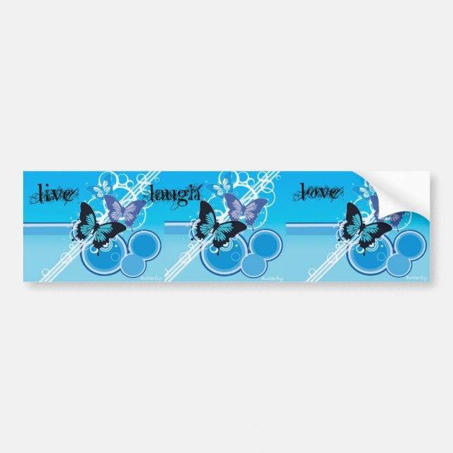 Autocollant De Voiture butterfly_wallpaper (Devant)