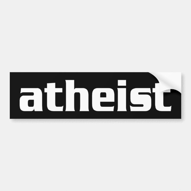 Autocollant De Voiture BW_atheist1 (Devant)