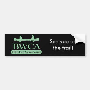 Autocollant De Voiture BWCA/camp de canoë poissons de hausse