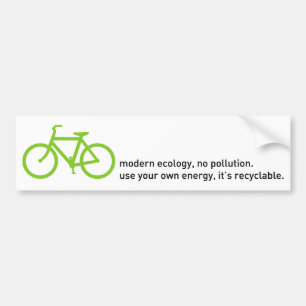 Autocollant De Voiture Bycicle : Écologie moderne