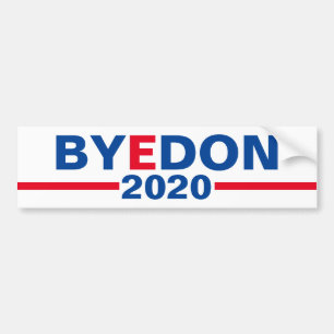 Autocollant De Voiture "Bye Don 2020" Classic Campaign Bumper Sticker