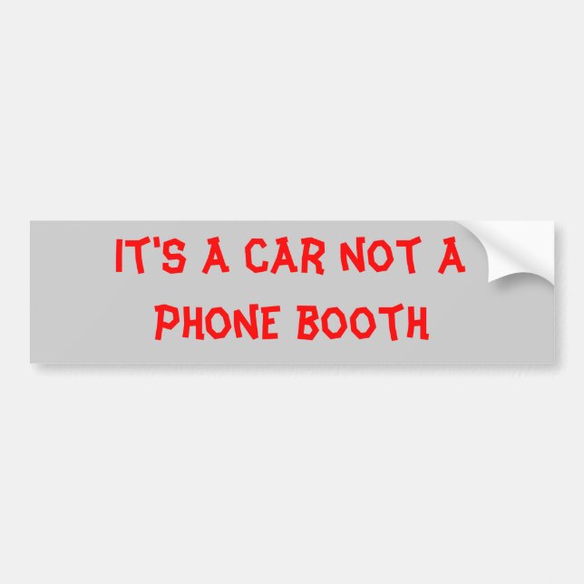 Autocollant De Voiture cabine de téléphone (Devant)
