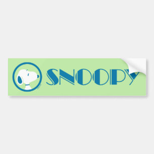 Autocollant De Voiture cacahuètes   Snoopy Blue Deco Dreams