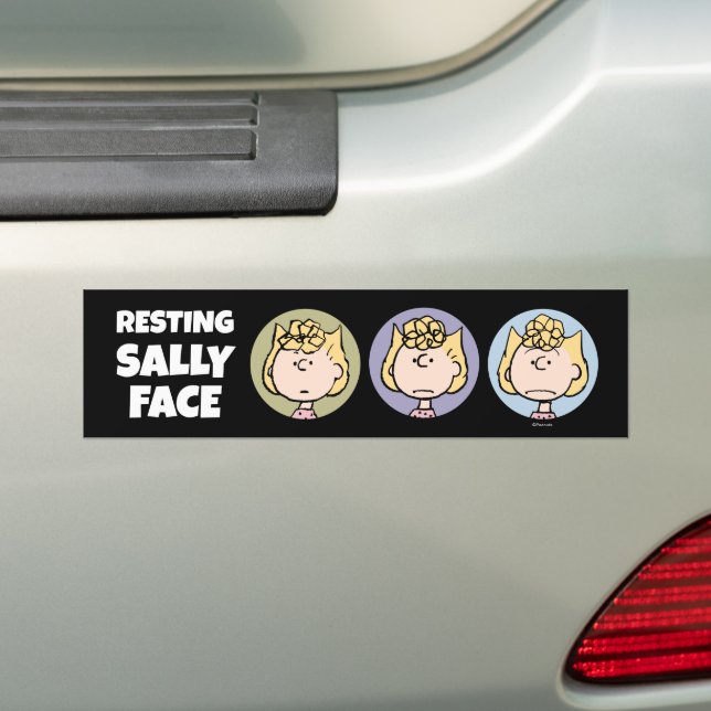 Autocollant De Voiture cacahuètes | Visages de Sally (En voiture)