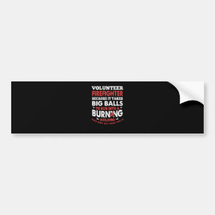 Autocollant De Voiture Cadeau pompier   Pompier volontaire
