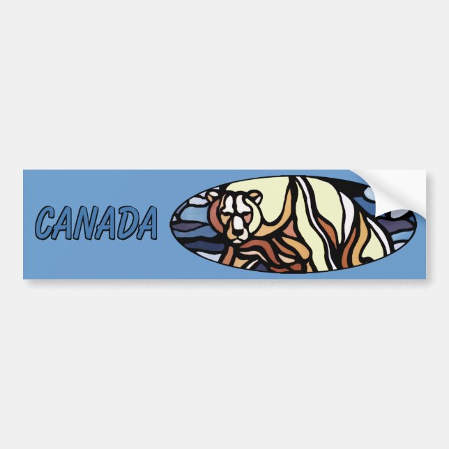 Autocollant De Voiture Cadeaux de faune du Canada d'adhésif pour (Devant)