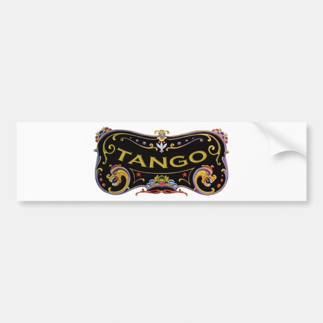 Autocollant De Voiture Cadeaux d'exclusivité de tango ! (Devant)