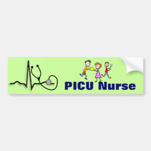Autocollant De Voiture Cadeaux-QRS segment d'infirmière de PICU et