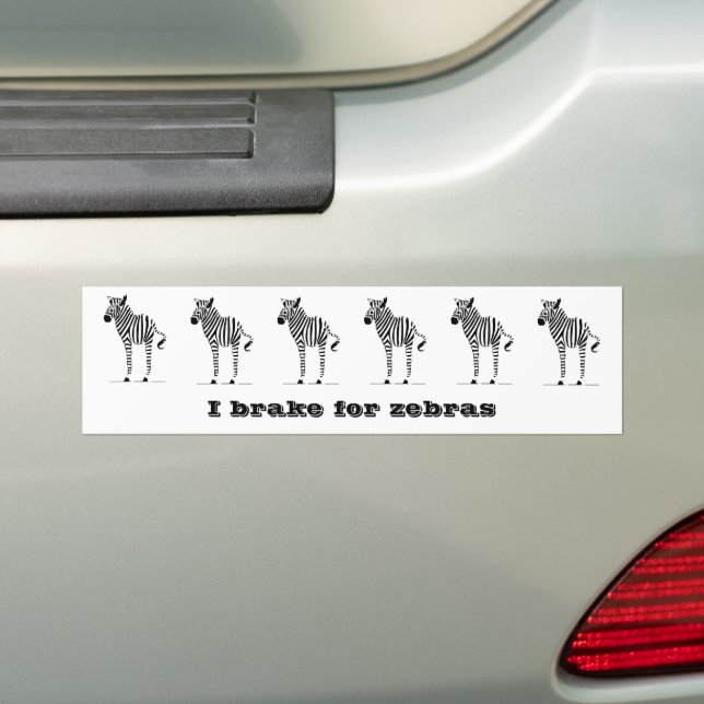 Autocollant De Voiture Cadeaux Zebra Lovers (En voiture)
