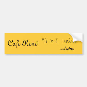Autocollant De Voiture Café René