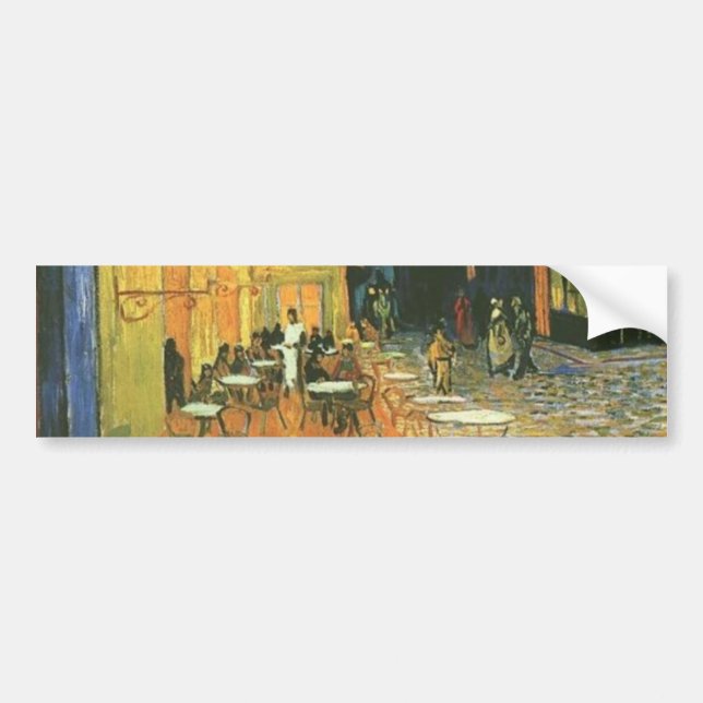Autocollant De Voiture Cafe Terrace - Vincent van Gogh (Devant)