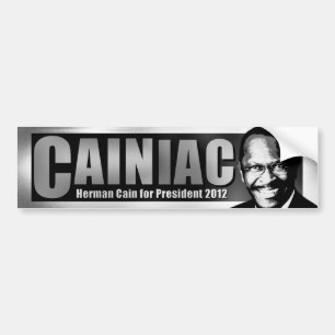 Autocollant De Voiture CAINiac pour Herman Caïn