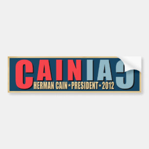 Autocollant De Voiture CAINiac pour Herman Caïn