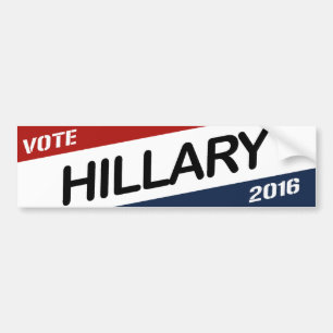 AUTOCOLLANT DE VOITURE CALE DIAGONALE DE HILLARY 2016 - .PNG