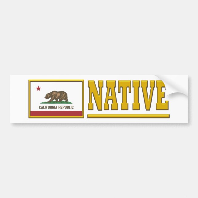 Autocollant De Voiture California Native (Devant)