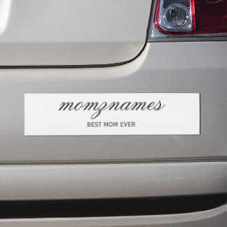 Autocollant De Voiture Calligraphie personnalisée du nom pour la meilleur