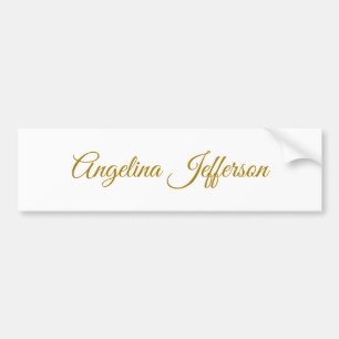 Autocollant De Voiture Calligraphie professionnelle Elegant or couleur