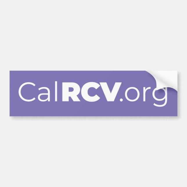 Autocollant De Voiture CalRCV.org Sticker pare-chocs (Devant)