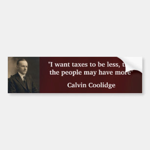 Autocollant De Voiture Calvin Coolidge