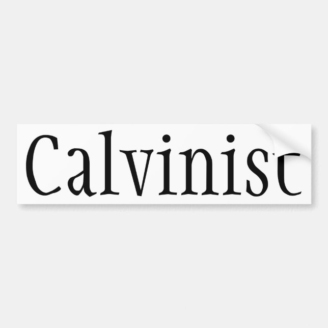 Autocollant De Voiture Calviniste (Devant)