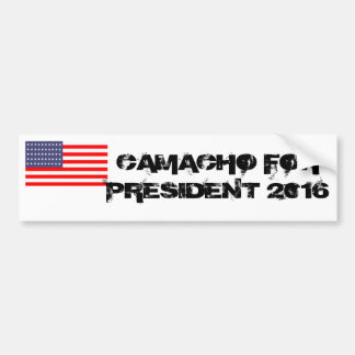 AUTOCOLLANT DE VOITURE CAMACHO POUR LE PRÉSIDENT