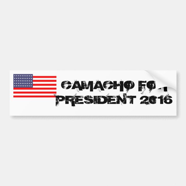 AUTOCOLLANT DE VOITURE CAMACHO POUR LE PRÉSIDENT (Devant)