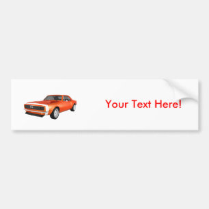 Autocollant De Voiture Camaro 1967 solides solubles : Finition orange :
