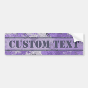 Autocollant De Voiture Camion Digi Violet avec texte personnalisé