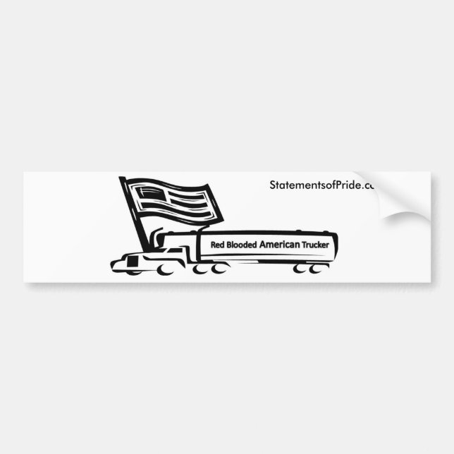 Autocollant De Voiture Camionneur américain (Devant)