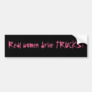 Autocollant De Voiture CAMIONS d'entraînement de vraies femmes !