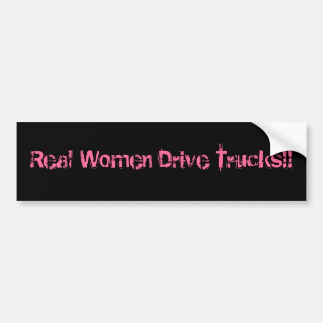 Autocollant De Voiture Camions d'entraînement de vraies femmes ! ! (Devant)