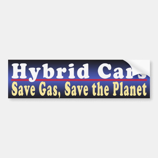 Autocollant De Voiture Camions hybrides Économisez Sticker Bumper (Devant)