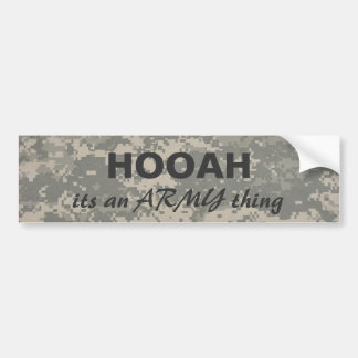 Autocollant De Voiture camo numérique HOOAH, son une chose d'ARMÉE