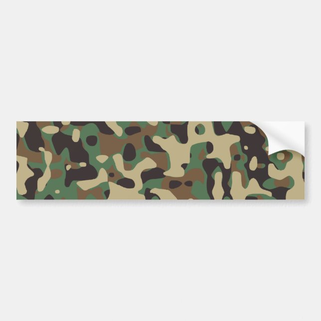 Autocollant De Voiture Camo Woodland (Devant)