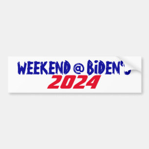 Autocollant De Voiture Campagne 2024 Le week-end du Président Joe à Biden