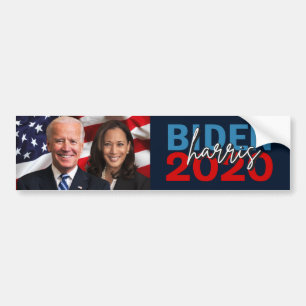 Autocollant De Voiture Campagne Biden Harris 2020 avec une photo patrioti