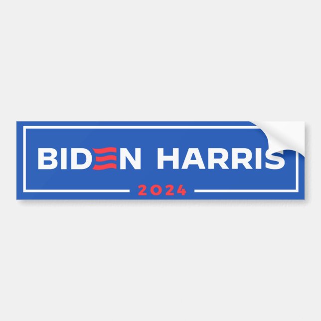 Autocollant De Voiture Campagne Biden Harris 2024 (Devant)