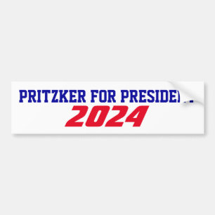 Autocollant De Voiture Campagne de soutien 2024 JB Pritzker pour le prési