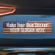 Autocollant De Voiture Campagne politique - étoiles vintages et rayures (Create Your Own Bumper Sticker)