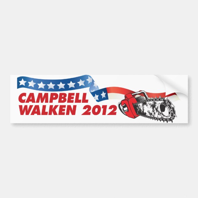 Autocollant De Voiture Campbell/Walken 2012 (Devant)