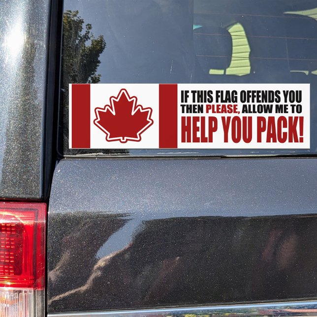 Autocollant De Voiture CANADA Si Ce Drapeau Vous Offense (Créateur téléchargé)