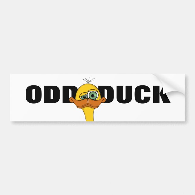 Autocollant De Voiture Canard drôle de bande dessinée (Devant)