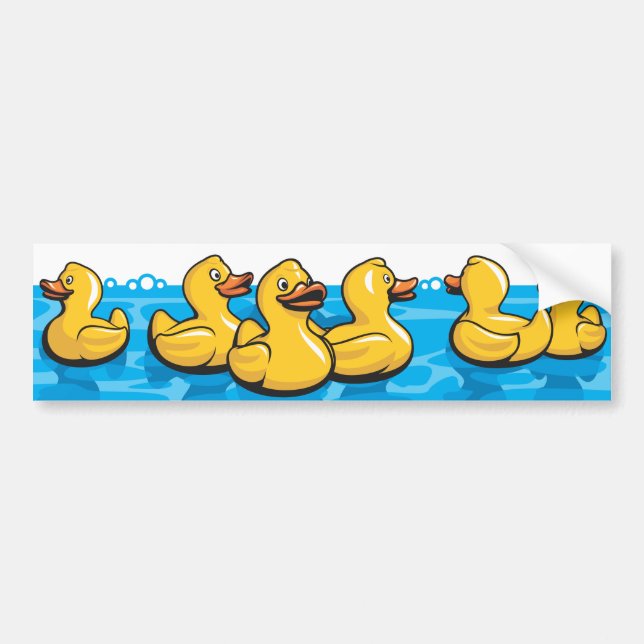 Autocollant De Voiture Canards en caoutchouc dans le bain (Devant)