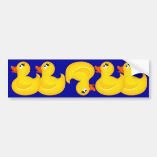 Autocollant De Voiture Canards jaunes en caoutchouc