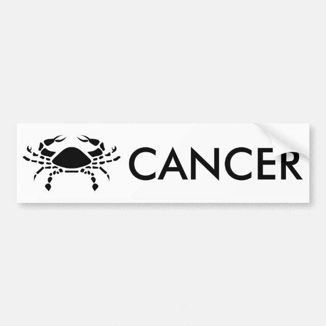 Autocollant De Voiture cancer (Devant)